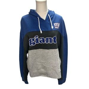 New NFL New York Giants‎ Womens Pullover Hoodie Team Apparel Large Sweatshirt